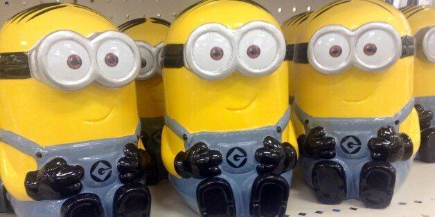 Minions Ceramic Banks at Target, 12/2014, by Mike Mozart of TheToyChannel and JeepersMedia on YouTube