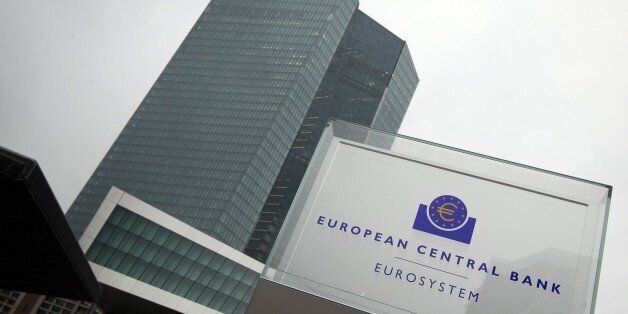 The new European Central Bank (ECB) building is pictured prior to a press conference following the meeting of the Governing Council in Frankfurt/Main, Germany, on December 4, 2014. The European Central Bank held its key interest rates unchanged, as expected, on Thursday, but is expected to prime the markets for more anti-deflation measures next year AFP PHOTO / DANIEL ROLAND (Photo credit should read DANIEL ROLAND/AFP/Getty Images)