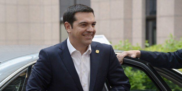Greek Prime Minister Alexis Tsipras arrives for an emergency Eurogroup finance ministers' meeting on Greece at the European Council in Brussels, on June 22, 2015. AFP PHOTO / THIERRY CHARLIER (Photo credit should read THIERRY CHARLIER/AFP/Getty Images)