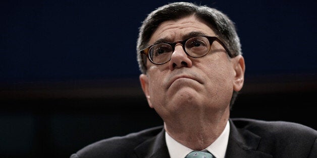 WASHINGTON, DC - MARCH 17: U.S. Treasury Secretary Jack Lew testifies before the House Financial Services Committee March 17, 2015 in Washington, DC. The committee heard testimony from Lew on 'The Annual Testimony of the Secretary of the Treasury on the State of the International Financial System.' (Photo by Win McNamee/Getty Images)