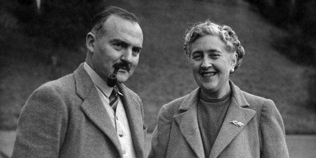 Writer Dame Agatha Christie, and her husband Max E. L. Mallowan, pose in March 1946 in the ground of their home, Greenway House, in Devonshire. Agatha Christie, born Miller (1890-1976) in Torquay, Devon, wrote, under the surname of her fist husband Colonel Archibald Christie (divorced in 1928) more than 70 detective novels featuring the Belgian detective, Hercule Poirot, or the inquiring village lady, Miss Marple. In 1930, Christie married Max E. L. Mallowan (1904-1978; knighted in 1968), profes