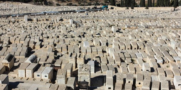 Jewish cemetery at the Mount of Olives in Jerusalem