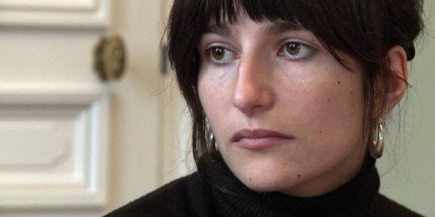 A grab taken from an AFP video shows Marion Larat, 25, on December 14, 2012 in her lawyers' office in Bordeaux, southwestern France. Victim of a stroke, that she attributes to her so-called third generation contraception pill, Marion Larat, disabled at 65% since her stroke, decided to lodge a complaint against the CEO of German chemical and pharmaceutical company Bayer for 'unintentional violation of integrity of the human person'. AFP PHOTO (Photo credit should read -/AFP/Getty Images)