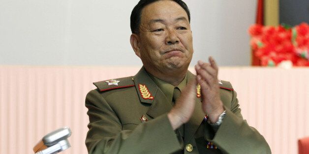 Vice Marshal Hyon Yong Chol applauds during a meeting at the April 25 House of Culture announcing North Korean leader Kim Jong Un's new title of marshal, Wednesday, July 18, 2012, in Pyongyang, North Korea. The decision to award the top title to Kim, who already serves as supreme commander of the Korean Peopleâs Army, was made Tuesday by the nationâs military, government and political leadership, state media said in a special bulletin. The move solidifying his standing comes seven months into Kimâs rule. (AP Photo/Jon Chol Jin)