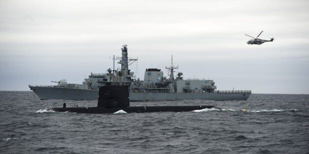 NATO's Dynamic Mongoose anti-submarine exercise in the North Sea, off the coast of Norway, on May 4, 2015. AFP PHOTO / NTB SCANPIX / Marit Hommedal +++ NORWAY OUT (Photo credit should read Marit Hommedal/AFP/Getty Images)