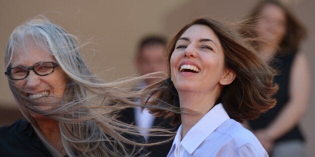 New Zealander director and President of the Feature films Jury Jane Campion (L) and member of the Jury US director Sofia Coppola arrive for the screening of the film 'Le Meraviglie (The Wonders)' at the 67th edition of the Cannes Film Festival in Cannes, southern France, on May 18, 2014. AFP PHOTO / ALBERTO PIZZOLI (Photo credit should read ALBERTO PIZZOLI/AFP/Getty Images)