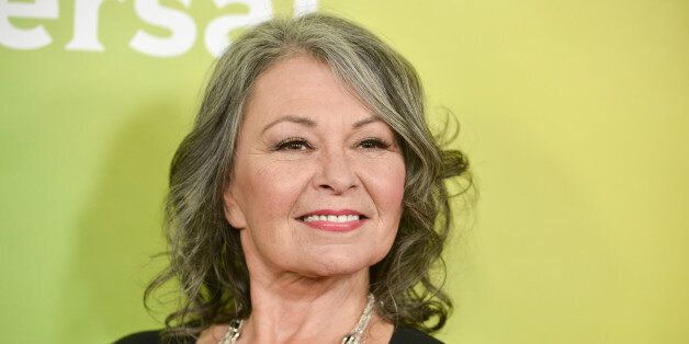 Roseanne Barr arrives at the NBC Universal Summer Press Day on Tuesday, April 8, 2014, in Pasadena, Calif. (Photo by Richard Shotwell/Invision/AP)
