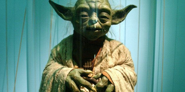 403367 10: An original model of Yoda is displayed April 4, 2002 at the exhibit 'Star Wars: The Magic of the Myth' at the Brooklyn Museum of Art in Brooklyn, New York. The exhibition, which is making its last stop in the United States, presents original costumes, models, props and artwork used in the original film trilogy; 'Star Wars: A New Hope,' 'The Empire Strikes Back' and 'Return of the Jedi.' (Photo by Spencer Platt/Getty Images)