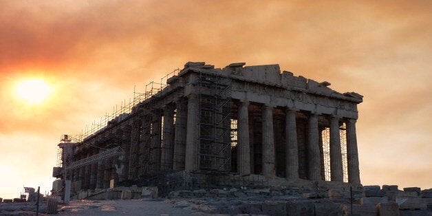 Photos prises lors de notre visite Ã l'Acropole d'AthÃ¨nes le 22 aout 2009, le matin du dÃ©but de l'incendie.