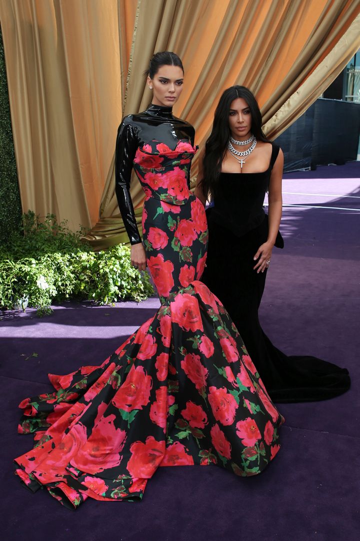 Jenner with sister Kim Kardashian.