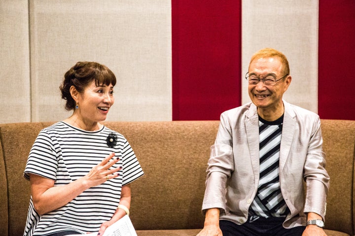 シティーハンターのこれまでについて振り返る伊倉一恵さん（左）と神谷明さん（右）