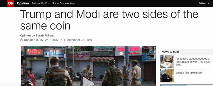 CNN on Howdy Modi