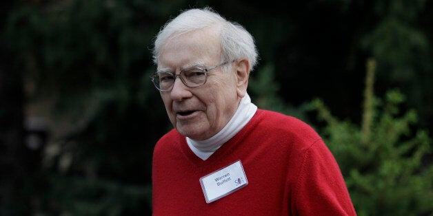 Billionaire investor Warren Buffet at the Allen & Company Sun Valley Conference in Sun Valley, Idaho, Friday, July 13, 2012. (AP Photo/Paul Sakuma)