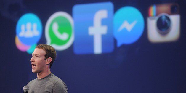 Facebook CEO Mark Zuckerberg speaks at the F8 summit in San Francisco, California, on March 25, 2015. Zuckerberg introduced a new messenger platform at the event. AFP PHOTO/JOSH EDELSON (Photo credit should read Josh Edelson/AFP/Getty Images)