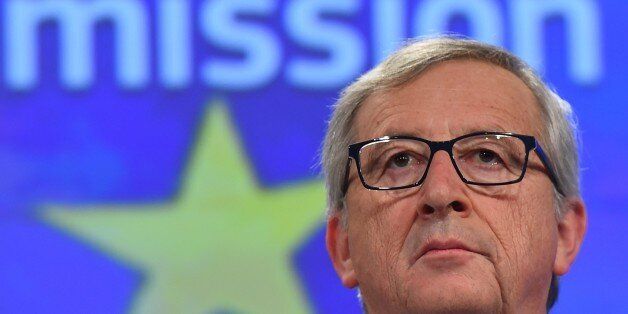 European Commission President Jean-Claude Juncker gives a press conference at the end of German chancellor's visit to the European Commission at the European Commission headquarters in Brussels, on March 4, 2015. AFP PHOTO/Emmanuel Dunand (Photo credit should read EMMANUEL DUNAND/AFP/Getty Images)