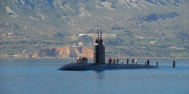 110325-N-QL533-001SOUDA BAY, Greece (March 25, 2011) The Los Angeles-class submarine USS Scranton (SSN 756) arrives at Naval Support Activity Souda Bay for a port visit. (U.S. Navy photo by Mass Communication Specialist 3rd Class Cayman Santoro