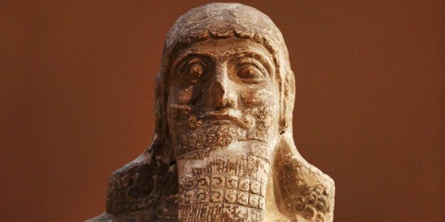 This Monday, Sept. 15, 2014 photo shows, a stone statue displayed at the Iraqi National Museum in Baghdad. The Islamic State militants seek to purge society of all influences that donât conform with their strict, puritanical version of Islam. That means destroying not only relics seen as pagan but also Muslim sites they see as contradicting their ideology, particularly Sunni Muslim shrines they see as idolatrous as well as mosques used by Shiites, a branch of Islam they consider heretical. (AP Photo/Hadi Mizban)
