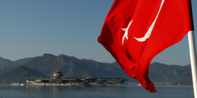 MARMARIS, Turkey (Feb. 9, 2011) The aircraft carrier USS Enterprise (CVN 65) arrives in Marmaris, Turkey for a port visit. Enterprise is deployed as part of the Enterprise Carrier Strike Group supporting maritime security operations and theater security cooperation efforts in the U.S. 5th and 6th Fleet areas of responsibility. (U.S. Navy photo by Mass Communication Specialist 1st Class Elizabeth L. Burke/Released)