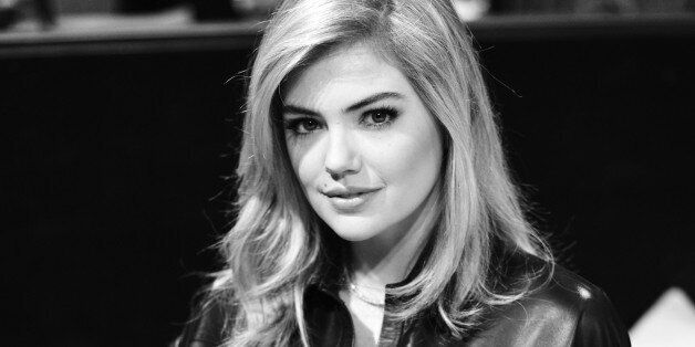 BEVERLY HILLS, CA - DECEMBER 18: (EDITORS NOTE: Image shot on black and white. Color version not available.) Model Kate Upton attends the PEOPLE Magazine Awards at The Beverly Hilton Hotel on December 18, 2014 in Beverly Hills, California. (Photo by Charley Gallay/PMA2014/Getty Images for dcp)