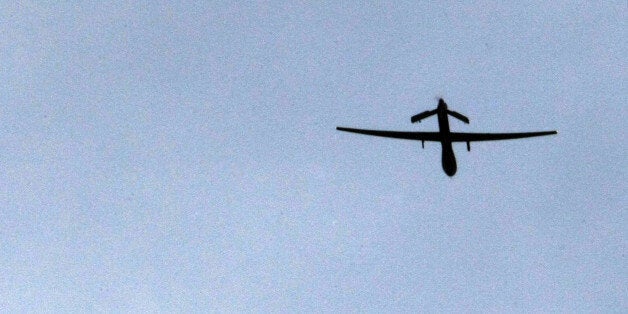 (FILES) File photo dated January 1, 2009 shows a US 'Predator' drone passing overhead at a forward operating base near Kandahar, Afghanistan. The US military's current fleet of drones will soon be overtaken by a new wave of robots that will be faster, stealthier and smarter -- operating virtually without human intervention, experts say September 26, 2012. The Pentagon is investing heavily in 'autonomy' for robotic weapons, with researchers anticipating squadrons of drones in the air, land or sea that would work in tandem with manned machines -- often with a minimum of supervision. AFP PHOTO / Joel SAGET / FILES (Photo credit should read JOEL SAGET/AFP/GettyImages)