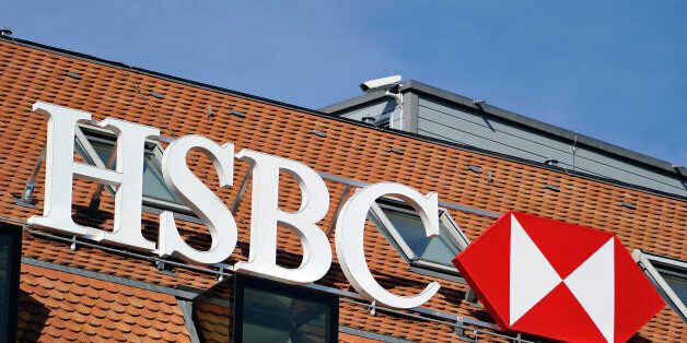 GENEVA, SWITZERLAND - FEBRUARY 09: A HSBC logo is seen on HSBC offices on February 9, 2015 in Geneva, Switzerland. It has been discovered that the HSBC bank has helped wealthy clients to evade tax in several countries across the world, including the UK, America, France and Belgium. (Photo by Harold Cunningham/Getty Images)