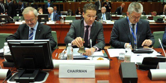 BRUSSELS, BELGIUM - FEBRUARY 17: Netherlands' Finance Minister Jeroen Dijsselbloem attends to European Economic and Financial Affairs (ECOFIN) meeting at the European Council in Brussels, on February 17, 2015. (Photo by Dursun Aydemir/Anadolu Agency/Getty Images)