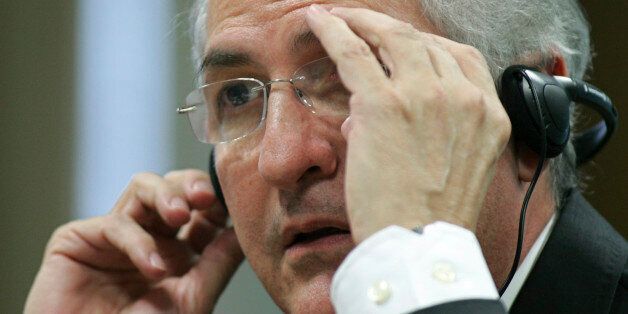 Caracas' Mayor Antonio Ledezma attends a meeting by the Commission of External Relationships in Brazil's Senate in Brasilia, Tuesday, Oct. 27, 2009. The Commission will vote Thursday on the entrance of Venezuela into the Mercosur trade block. (AP Photo/Eraldo Peres)