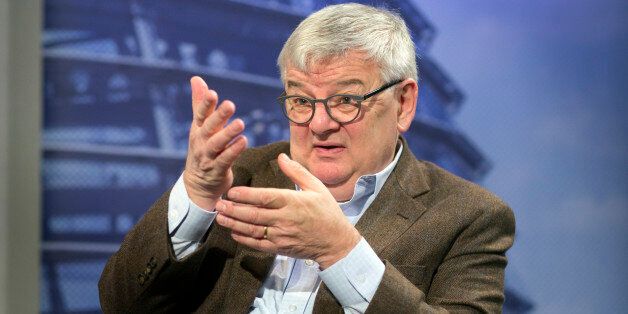 BERLIN, GERMANY - OCTOBER 04: An interview with Green Party member, Joschka Fischer, pictured on October 04, 2013 in Berlin, Germany. (Photo by Thomas Koehler/Photothek via Getty Images)