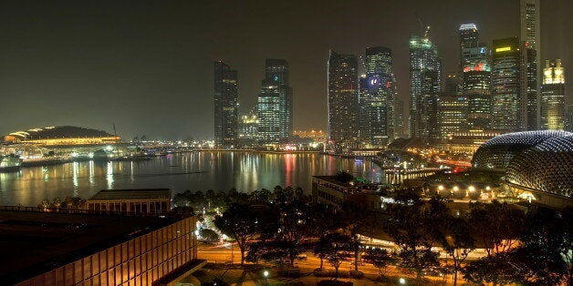 View from hotel room in Singapore