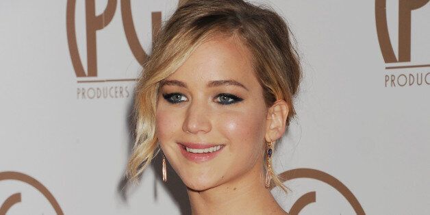 LOS ANGELES, CA - JANUARY 24: Actress Jennifer Lawrence arrives at the 26th Annual Producers Guild Of America Awards at the Hyatt Regency Century Plaza on January 24, 2015 in Los Angeles, California.(Photo by Jeffrey Mayer/WireImage)