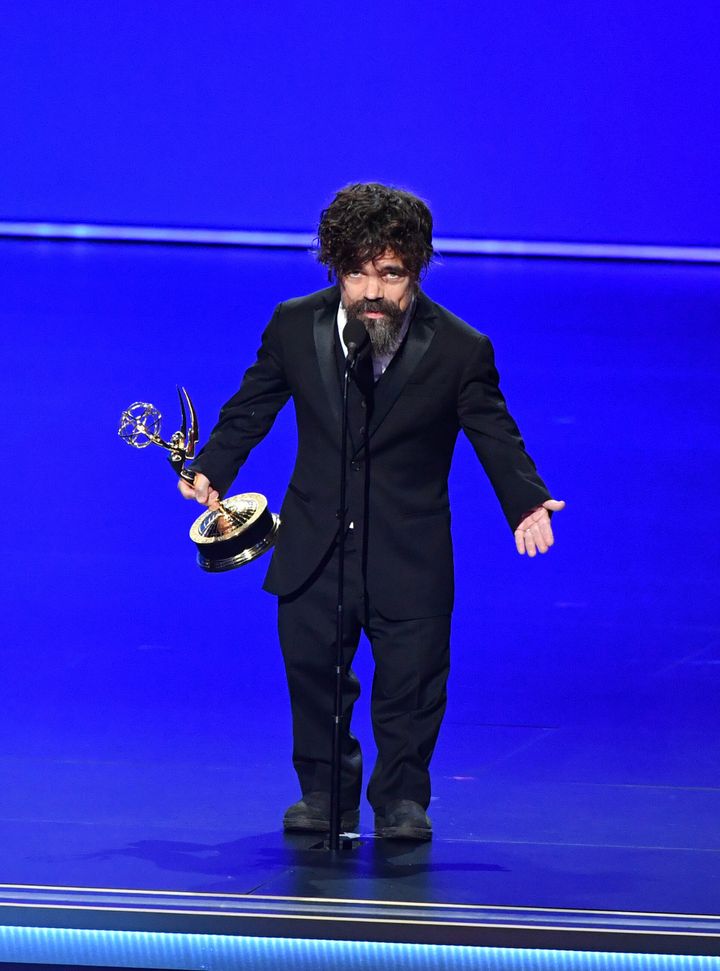 Peter on stage during the Emmys