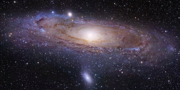 This undated image provided by the University of Utah shows the Andromeda galaxy, made by the Hubble Space Telescope. Astronomers are looking for thousands of volunteers to scan computerized images of a neighboring galaxy in a survey that could explain how stars are continually being formed across the universe. The survey is exploring the Milky Way's nearest big neighbor, the Andromeda galaxy, about 2.5 million light-years away. (AP Photo/University of Utah)