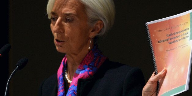 MILAN, ITALY - DECEMBER 09: Christine Lagarde, managing director of International Monetary Fund (IMF) gives a speech at Bocconi University's opening of the 2014/2015 academic year on December 9, 2014 in Milan, Italy. (Photo by Pier Marco Tacca/Getty Images)