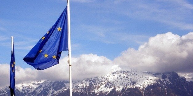 I tried to feel something as the EU flag waved in front of the alps. But nothing happened.