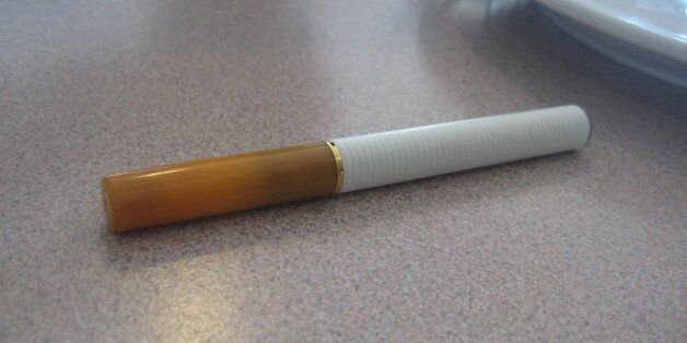 Really. Belongs to coworker. It's for kicking the smoking habit. Supplies nicotine and less of the tar and bad stuff.