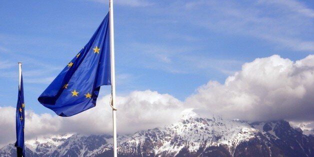 I tried to feel something as the EU flag waved in front of the alps. But nothing happened.