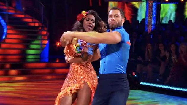 All eyes were on Kelvin Fletcher and Oti Mabuse as they dominated the dance floor with their Samba