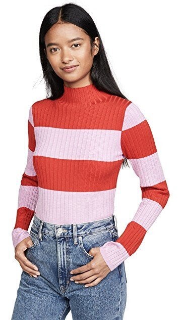 525 America Rugby Stripe Pullover, $88