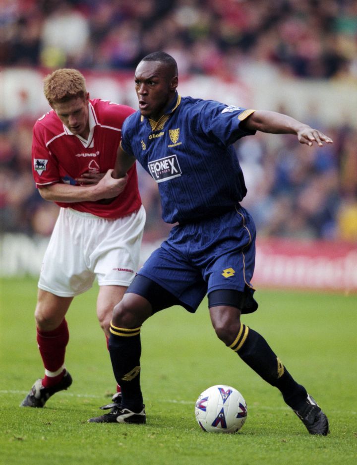 Marcus Gayle in action for Wimbledon