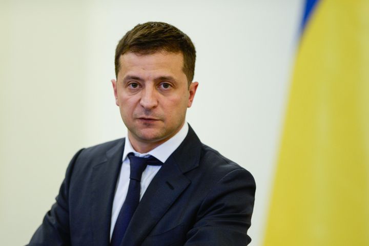 U.S. President Donald Trump has been volunteering details of his July phone call with Ukrainian President Volodymyr Zelensky, pictured here.