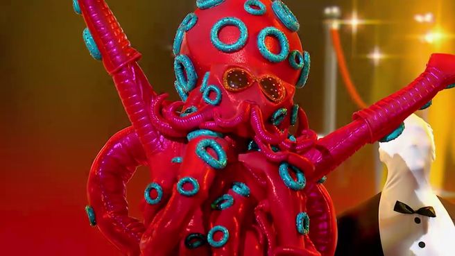 Former Big Brother Australia host Gretel Killeen was behind this mask on Monday night.