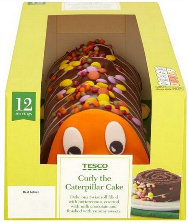Tesco shoppers sent into frenzy after spotting caterpillar cake detail |  Express.co.uk