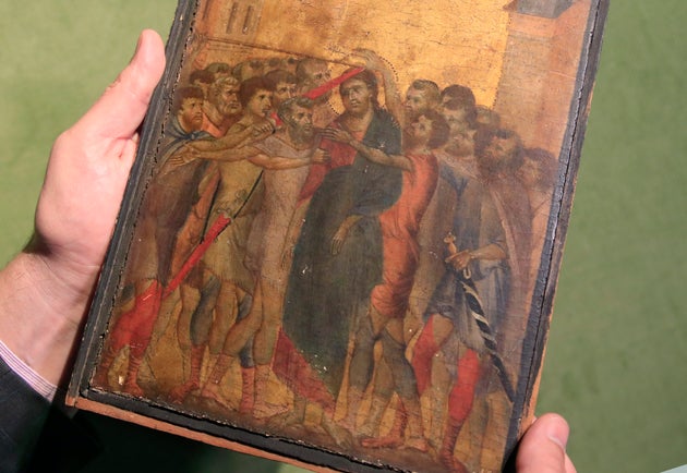 This rare 13th century painting by Italian master Cimabue has been found in a French kitchen, 