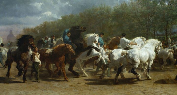 'La fira de cavalls', obra de Rosa Bonheur.