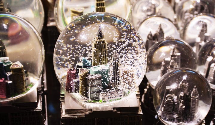 Snow globes that are larger than a tennis ball must be checked. 