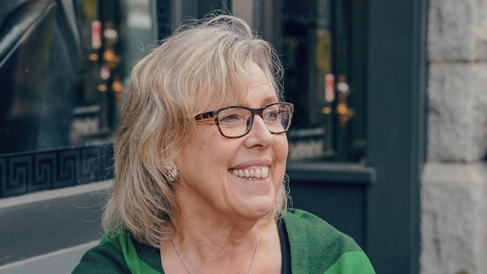 Green Party Leader Elizabeth May is shown in Victoria, B.C. in July 2019.