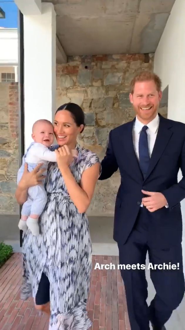 Prince Harry And Meghan Markle Share Adorable Video Of Smiling Baby Archie In South Africa