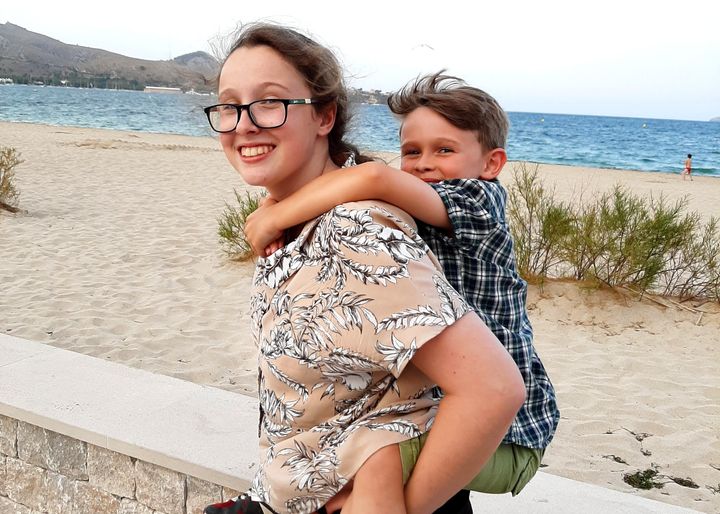 Louise saved her little brother's life when he began to choke at the dinner table.