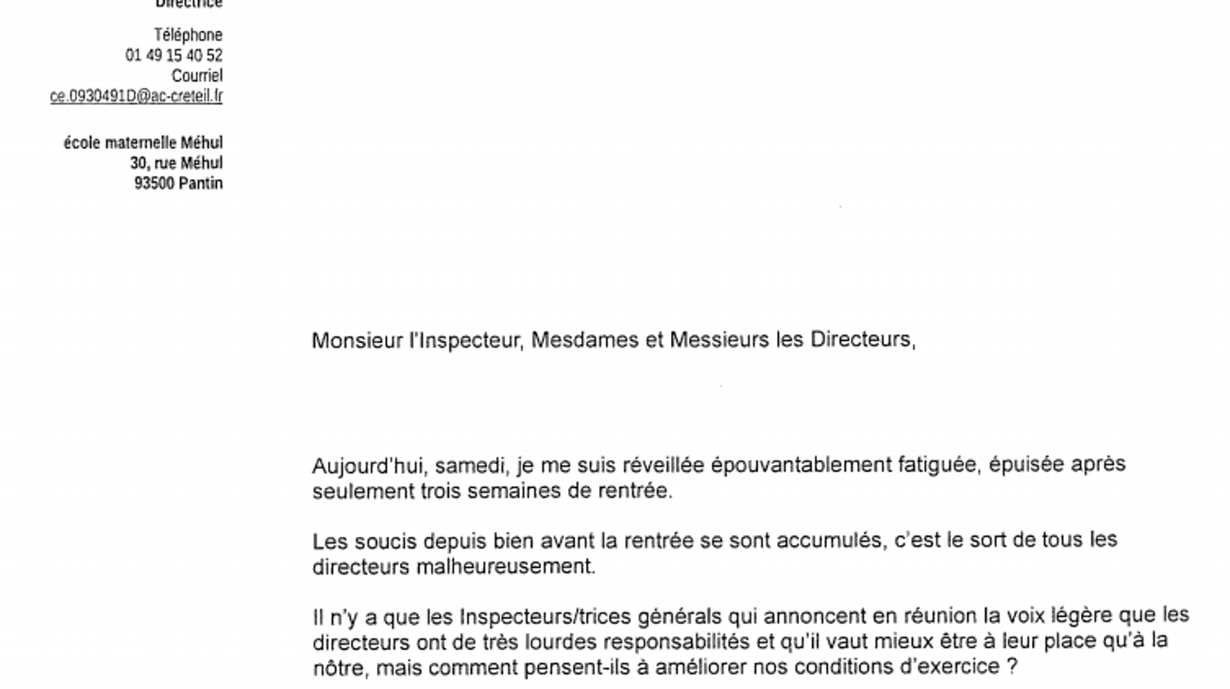 Je Suis Tellement Fatiguee La Lettre De Christine Renon La