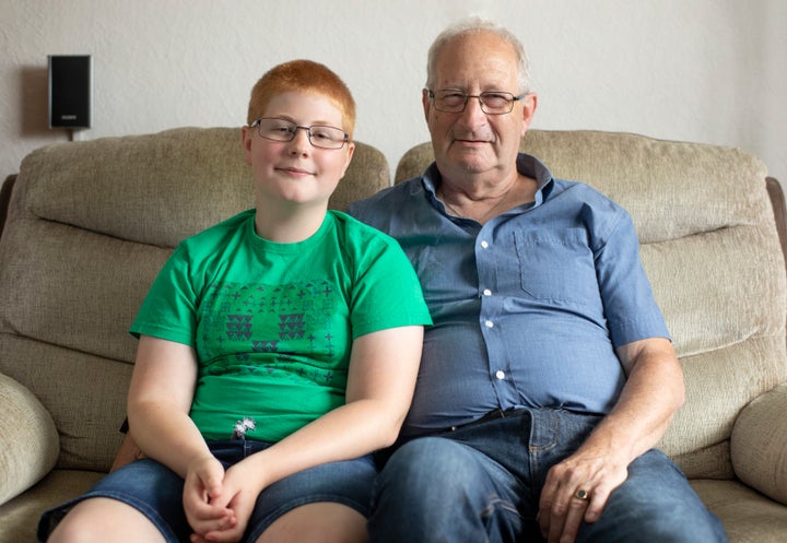 Logan and his grandfather Paul.